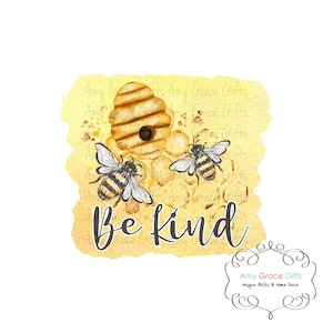 Bee Kind Hive, digitaal ontwerp, clipart, sublimatie, png, direct downloaden, afdrukbare kunst