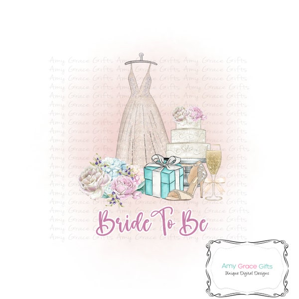 Bride To Be Wedding Bridal Shower, Digital Design, Sublimation, PNG, Instant Download, Printable Art