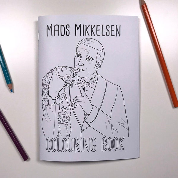 Mads Mikkelsen Colouring Book