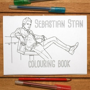 Sebastian Stan Colouring Book