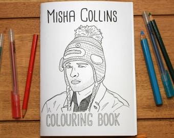 Misha Collins Colouring Book