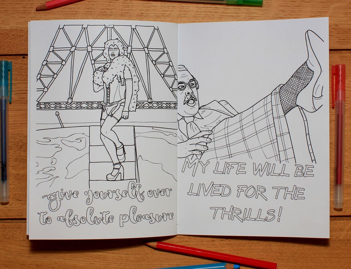 Rocky Horror Picture Show colouring book | Etsy