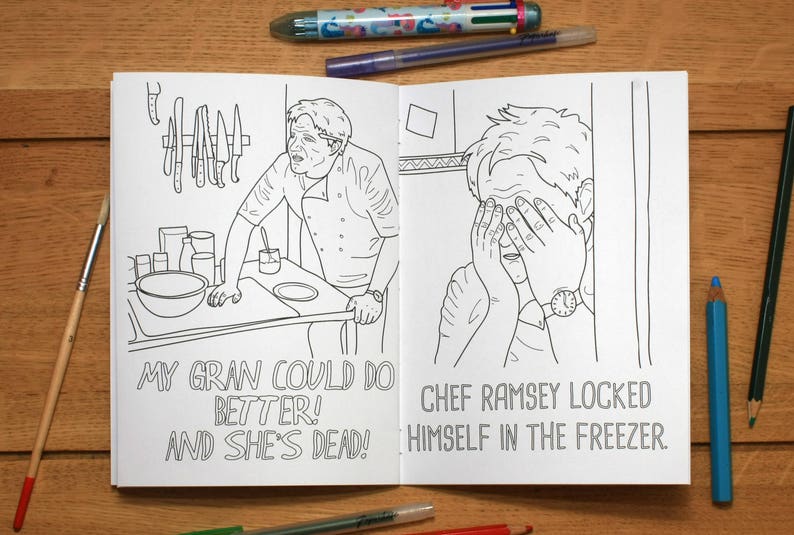 Gordon Ramsay Colouring Book image 8