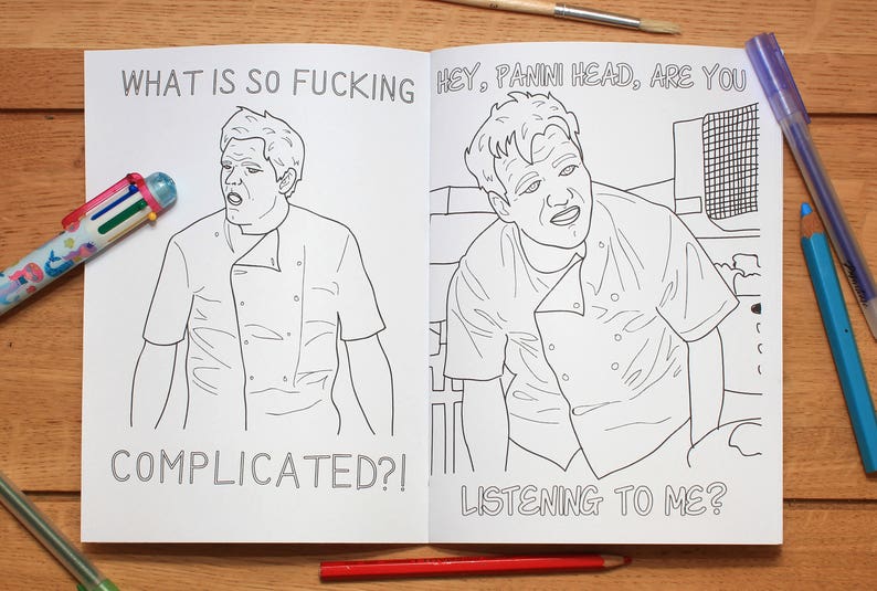 Gordon Ramsay Colouring Book image 2