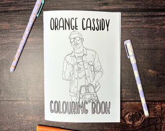 Orange Cassidy A5 colouring book