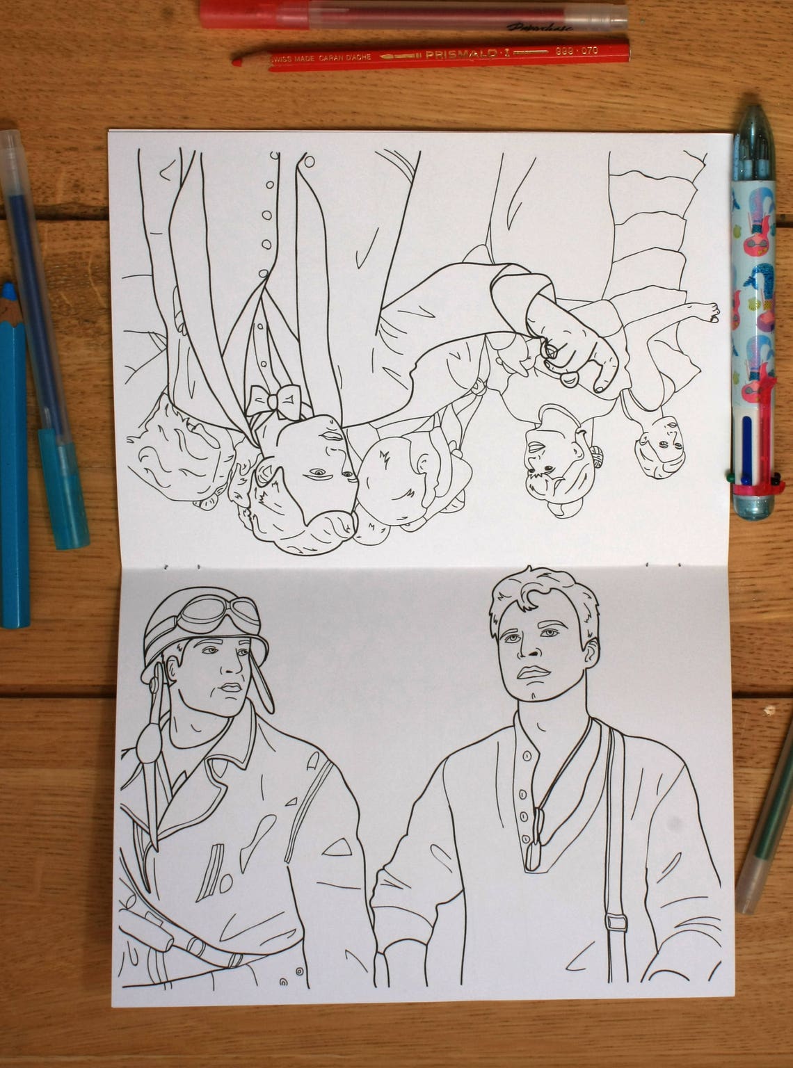Sebastian Stan Colouring Book Etsy
