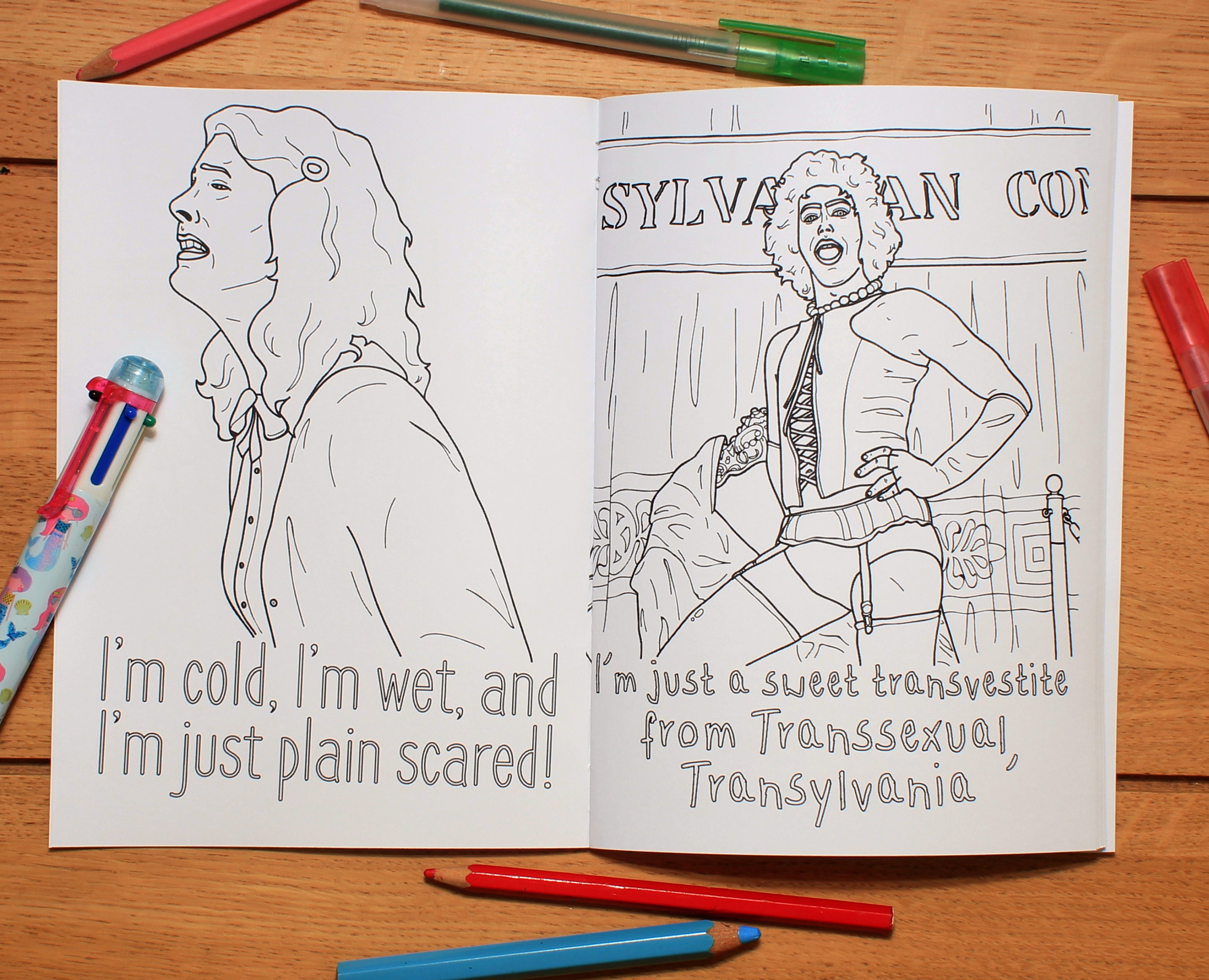 Rocky Horror Picture Show Colouring Book - Etsy UK