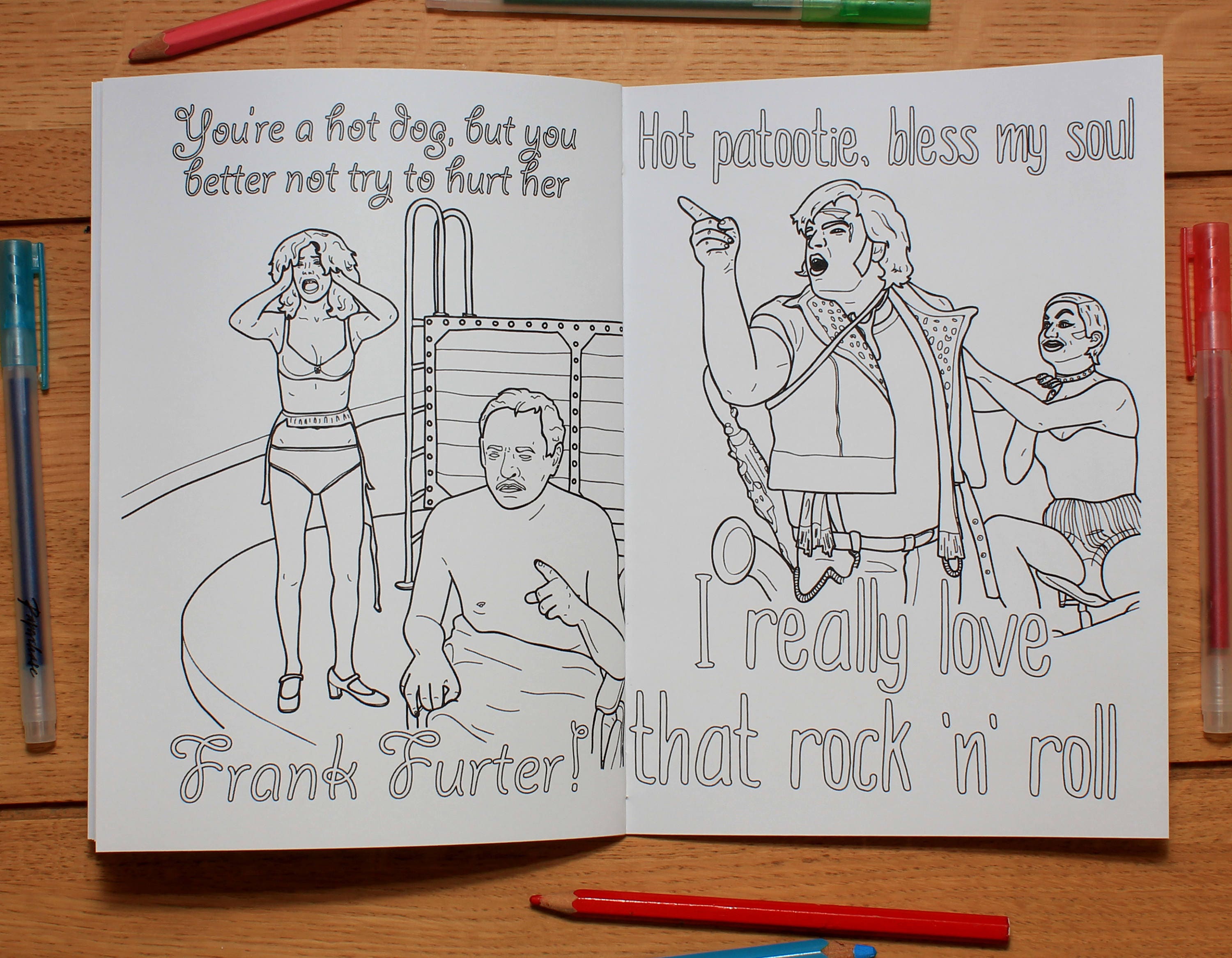 Rocky Horror Picture Show Colouring Book - Etsy UK