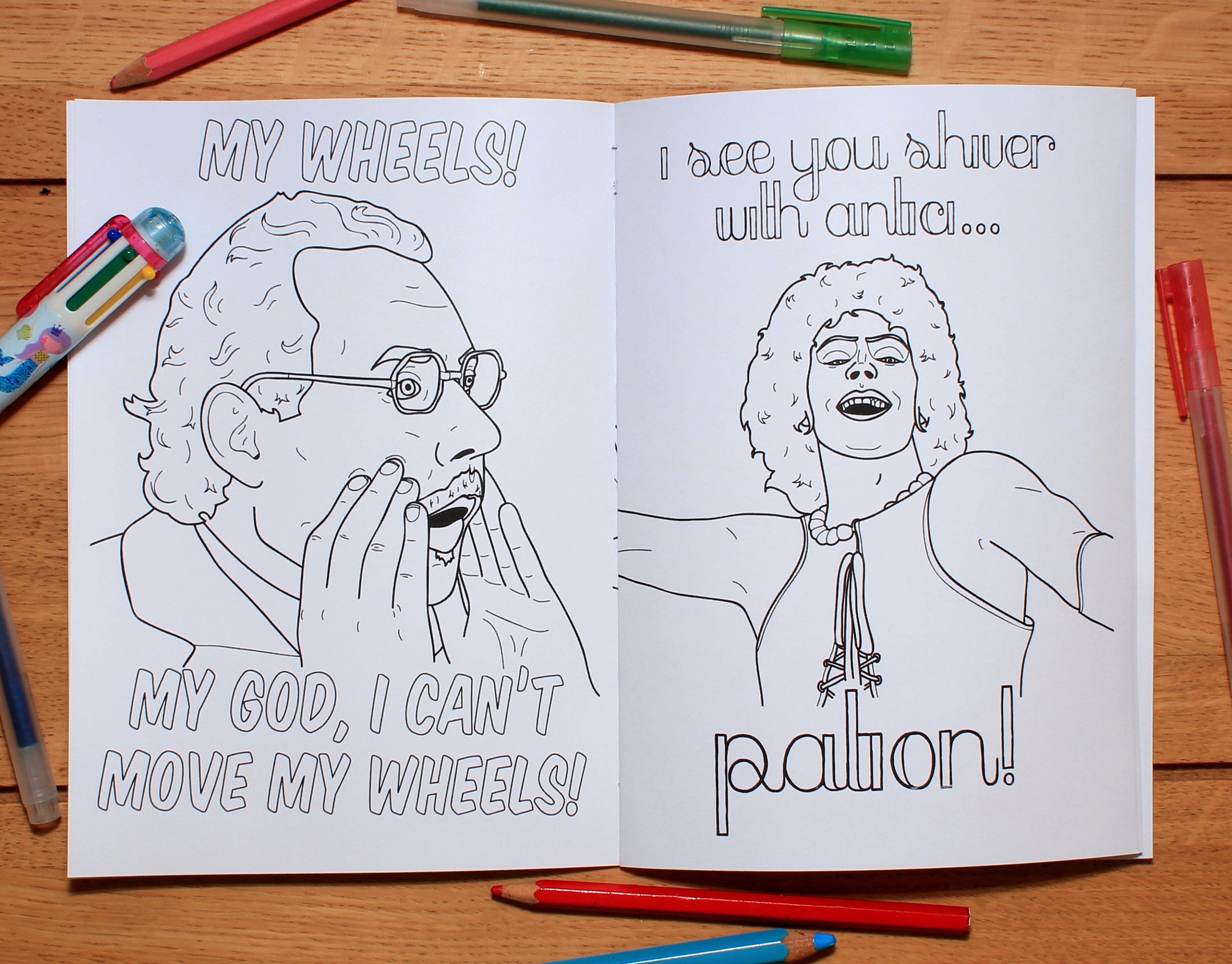 Rocky Horror Picture Show colouring book | Etsy