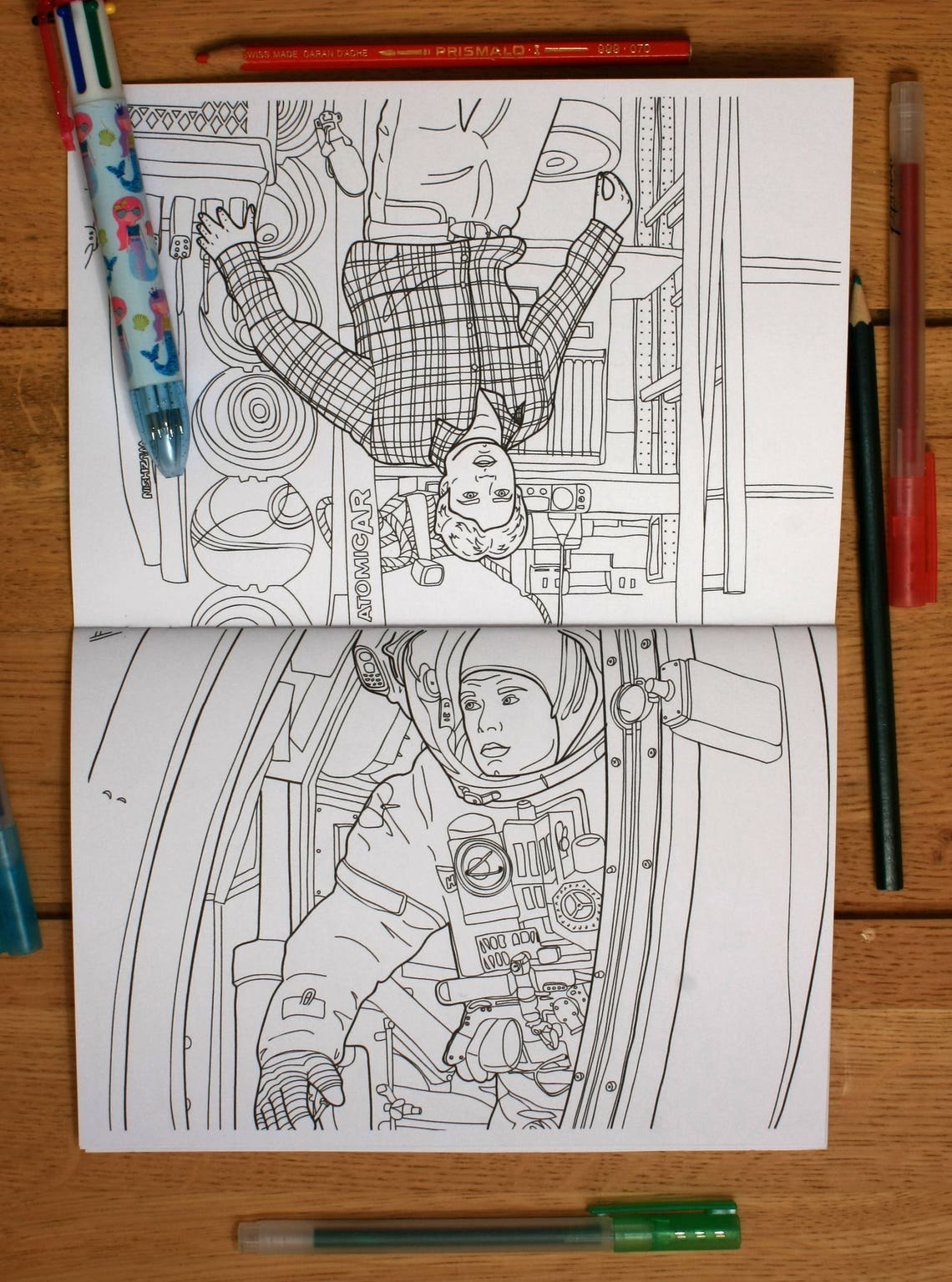 Sebastian Stan Colouring Book Etsy