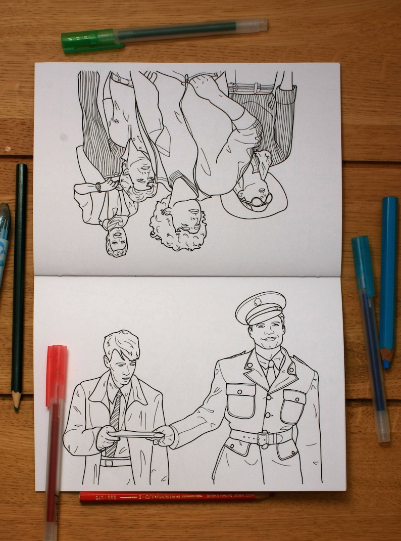Sebastian Stan Colouring Book DIGITAL COPY Etsy