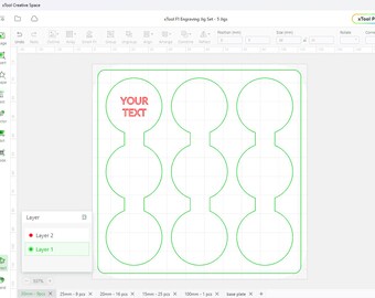 xTool F1 Engraving Jig Set - Round Jigs (templates)