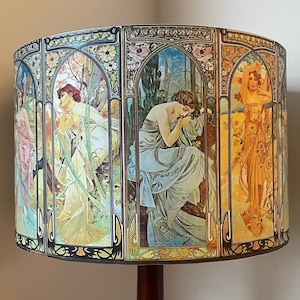 Art Nouveau Stained Glass Lampアルフォンスミュシャ 【公式通販】