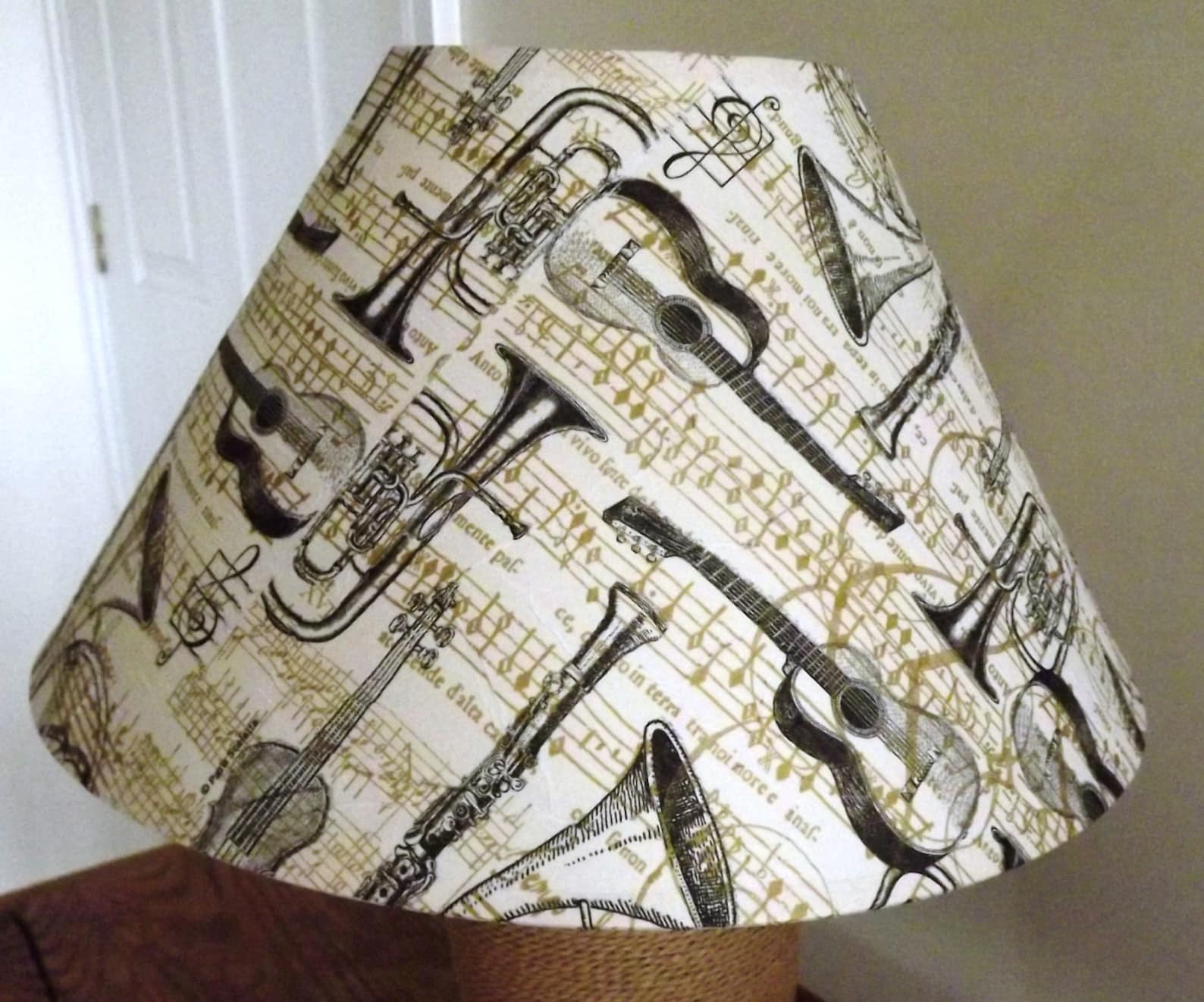Lampshade Musical Instrument and Score Decoupage Lightshade - Etsy UK