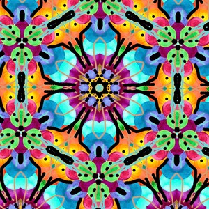 Floral bloom artistic flowers pattern