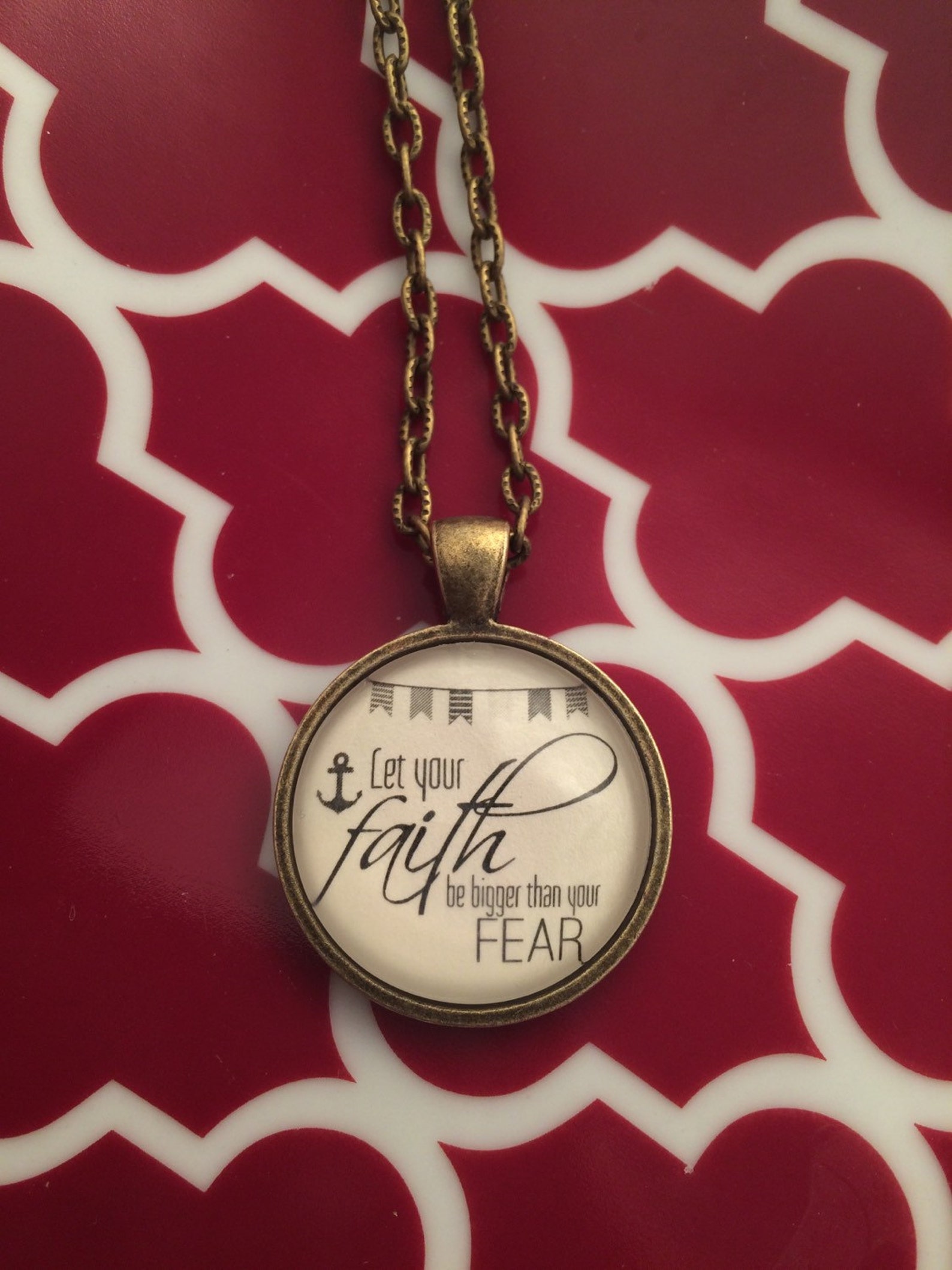 Faith Pendant Etsy