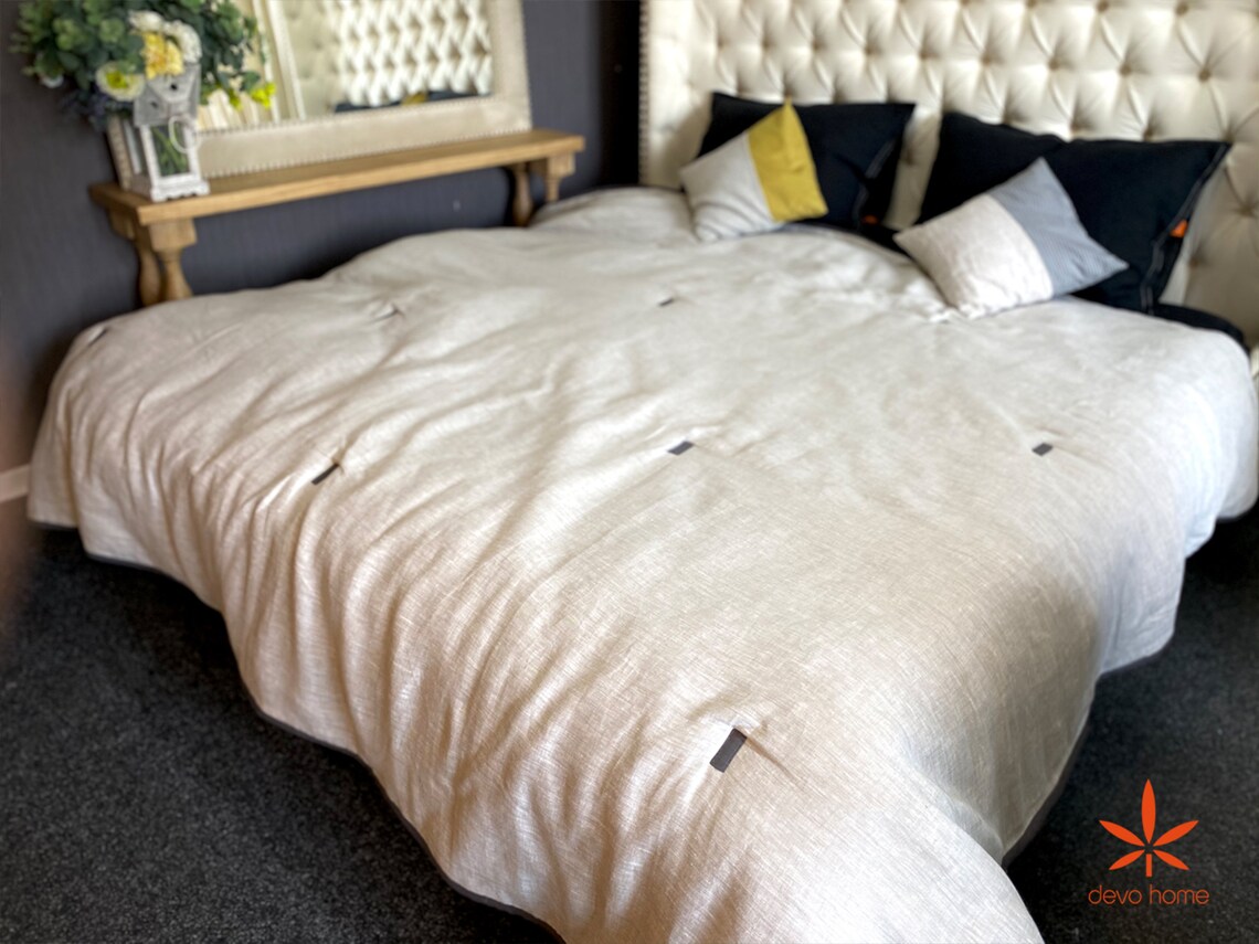 Quilted Blanket. Hemp Blanket. Hemp Linen Blanket. Beautiful Etsy