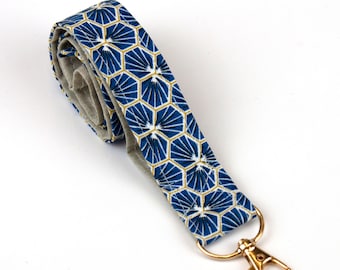Schlüsselband artdeco royal blau, Handyband