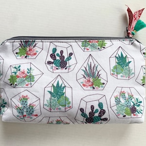 Borsa per cosmetici, serra, aranciera, borsa con cerniera, astuccio