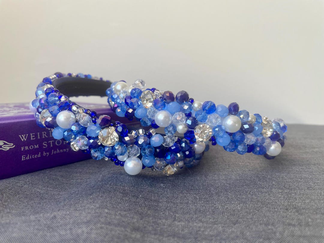 Gorm Blue Alba Gorm – Scottish Blue Crystal Headband - Etsy