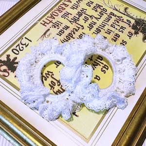 Pure White Lace Crocheted Hair Scrunchies: Elegance & Sophistication