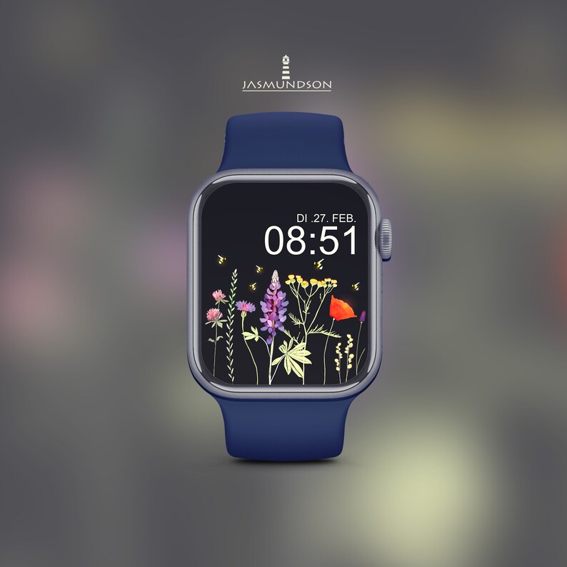 Wallpaper Apple Watch Wildflowers Digital Download Wallpaper image 10