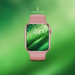 St Patricks Day Apple Watch Wallpaper Background Image Téléchargement numérique Glitter Glitter image 7