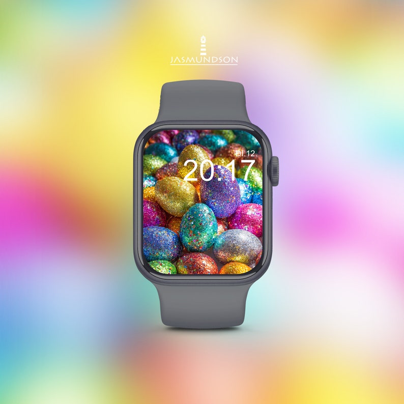 Fond décran de Pâques Apple Watch Wallpaper Téléchargement numérique Glitter image 9