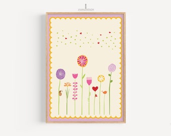 Flowers Nursery Image Digital Download Instant Print in Many Sizes