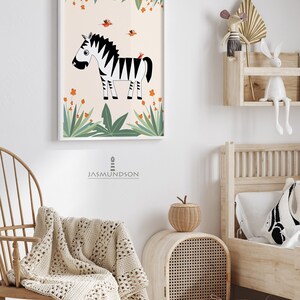 Safari Nursery Image Zebra Digital Download Instant Print image 7