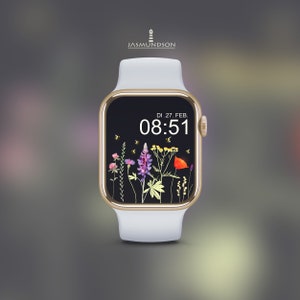 Wallpaper Apple Watch Wildflowers Digital Download Wallpaper image 5