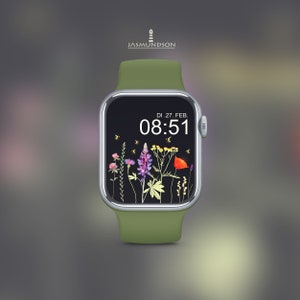 Wallpaper Apple Watch Wildflowers Digital Download Wallpaper image 9