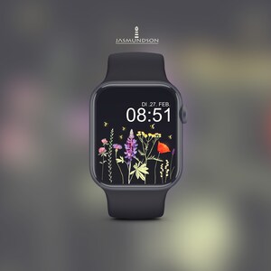 Wallpaper Apple Watch Wildflowers Digital Download Wallpaper image 6