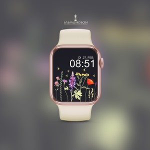 Wallpaper Apple Watch Wildflowers Digital Download Wallpaper image 7