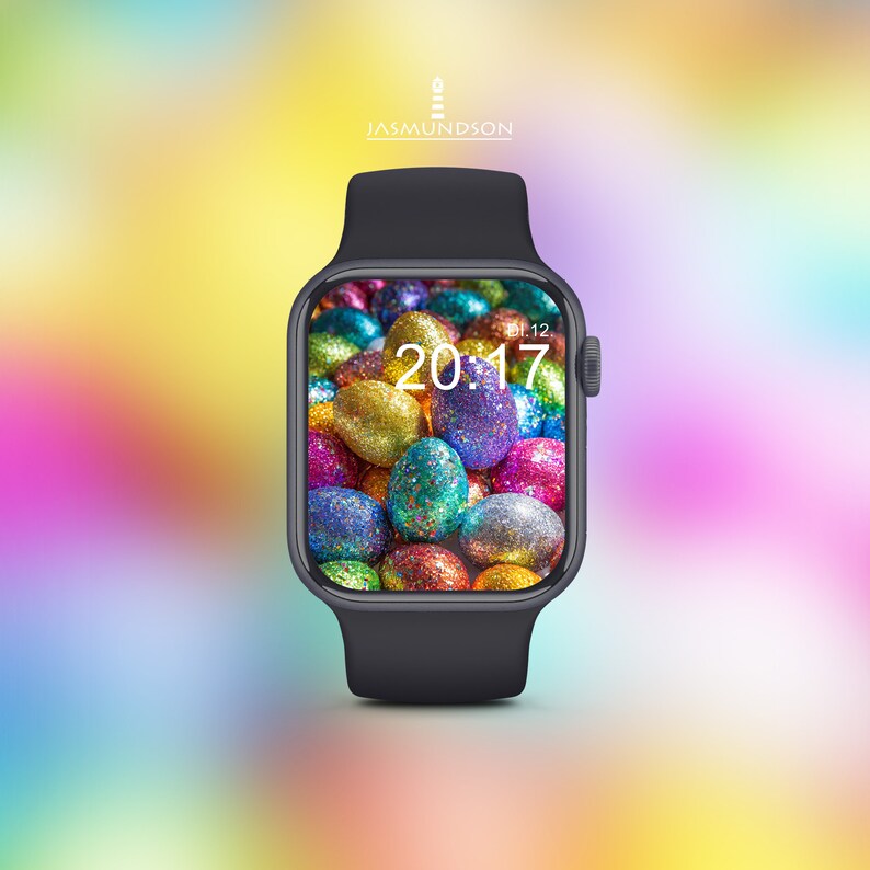 Fond décran de Pâques Apple Watch Wallpaper Téléchargement numérique Glitter image 10