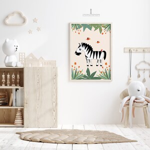 Safari Nursery Image Zebra Digital Download Instant Print image 9