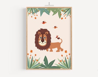 Nursery Picture Lion Digital Download Instant Print