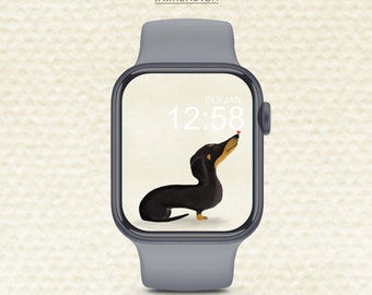 Apple Watch Wallpaper Bassotto Wallpaper Download digitale Cane