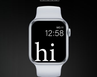 Hallo Apple Watch Wallpaper Achtergrondafbeelding Digitale download