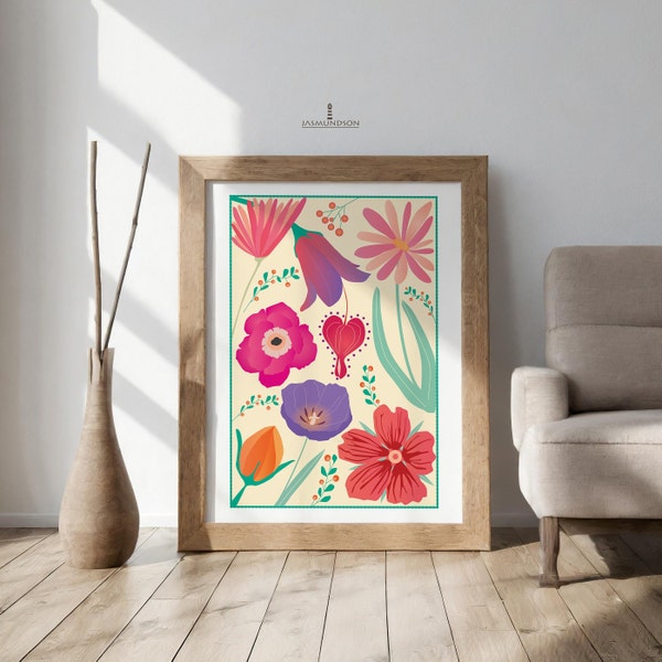 Flowers Picture Digital Download Instant Print in many sizes Flower Poster