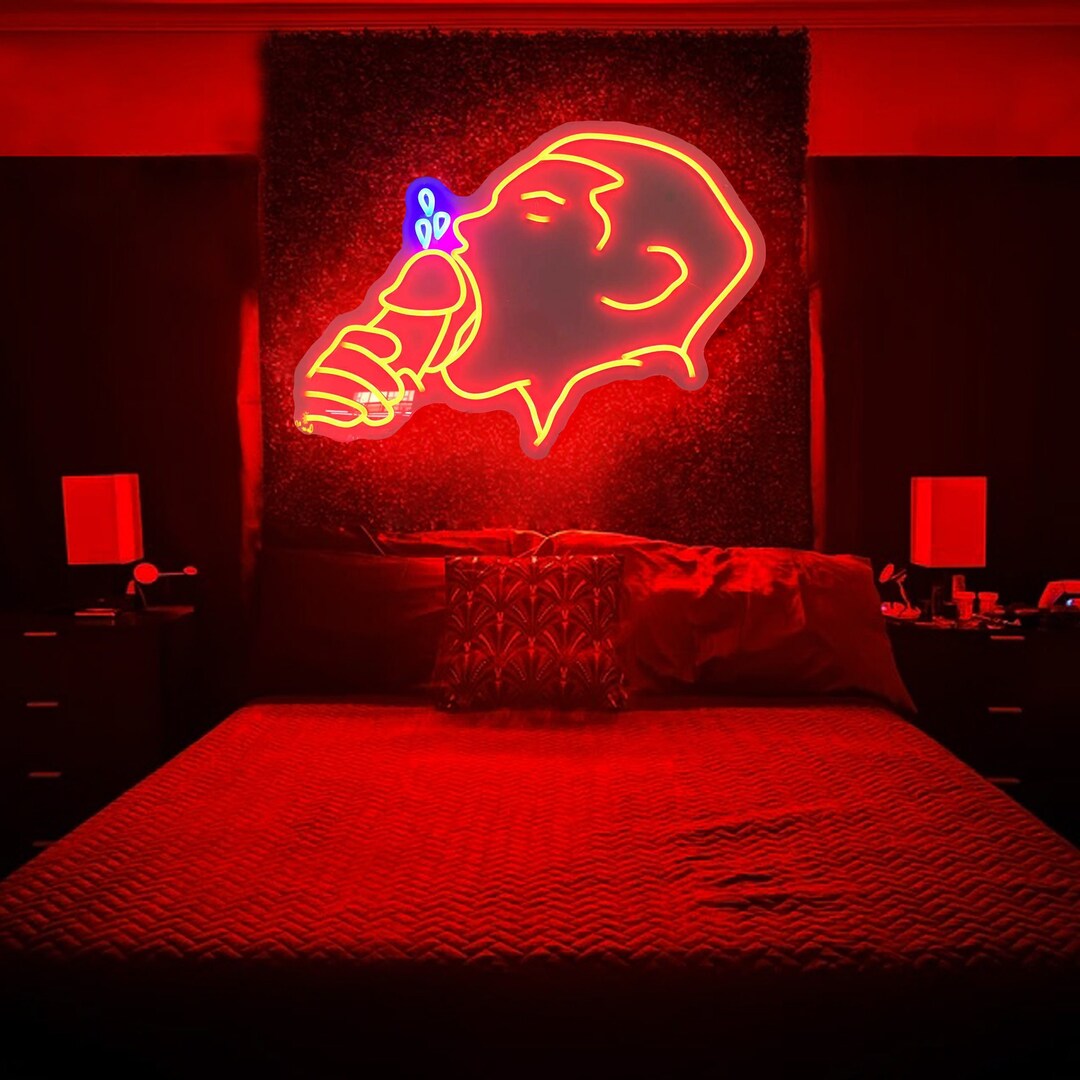 Sexy Man BJ Neon Sign,custom Gay Blow Job Led Sign,erotic Oral Sex Neon Light,penis Neon Sign
