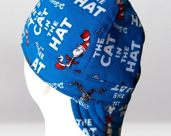 Cat in the hat welding hat/Reversible Welders Cap