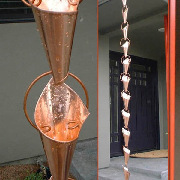 Lily Rain Chain –  Total length eight feet.