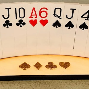 Single layer playing card holder PHYSICAL ITEM