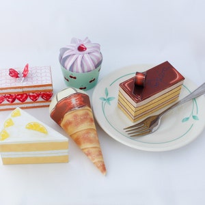 Printable Patisserie Cake Favor Boxes: Wedding Birthday Party Decor (Digital Download)