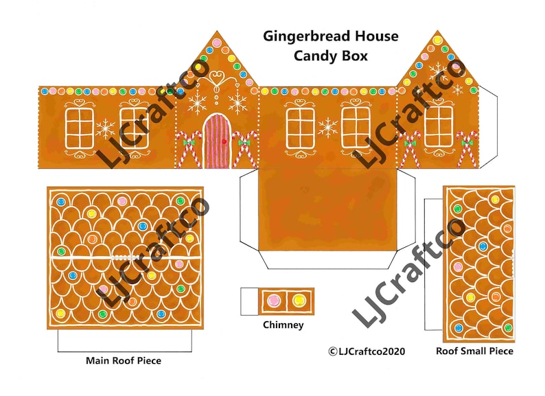 Printable Candy For Gingerbread House
