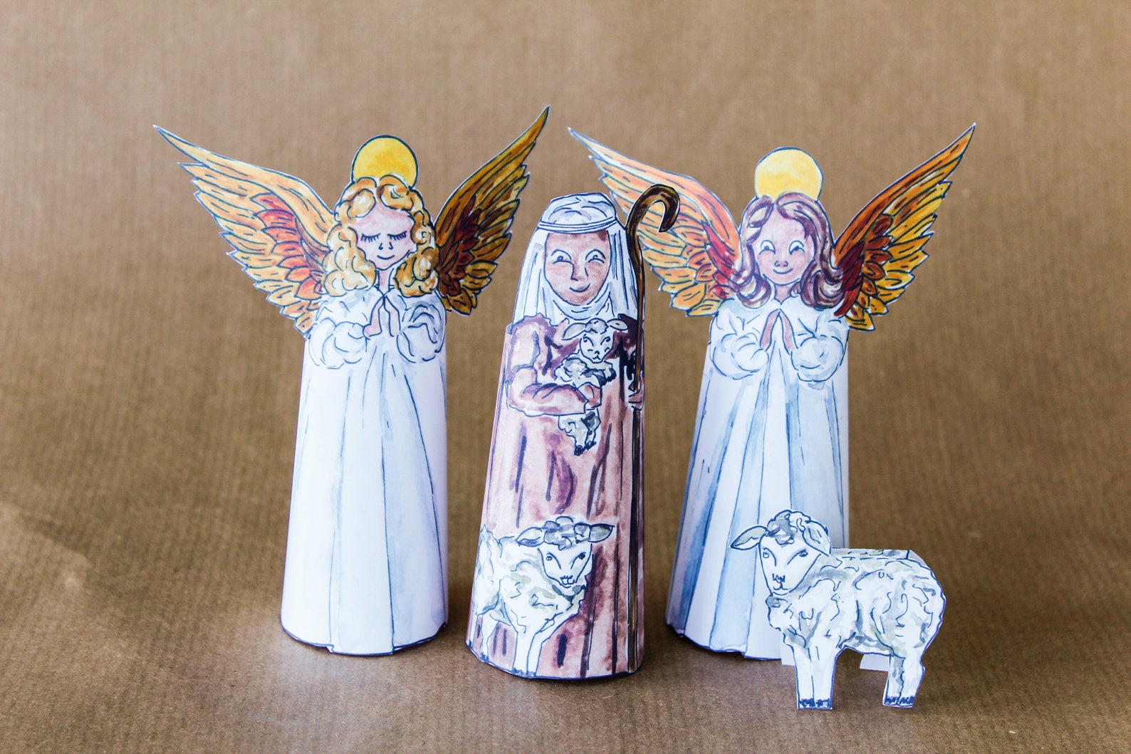 Digital Download Nativity Set, Printable Christmas Decoration, Make It ...