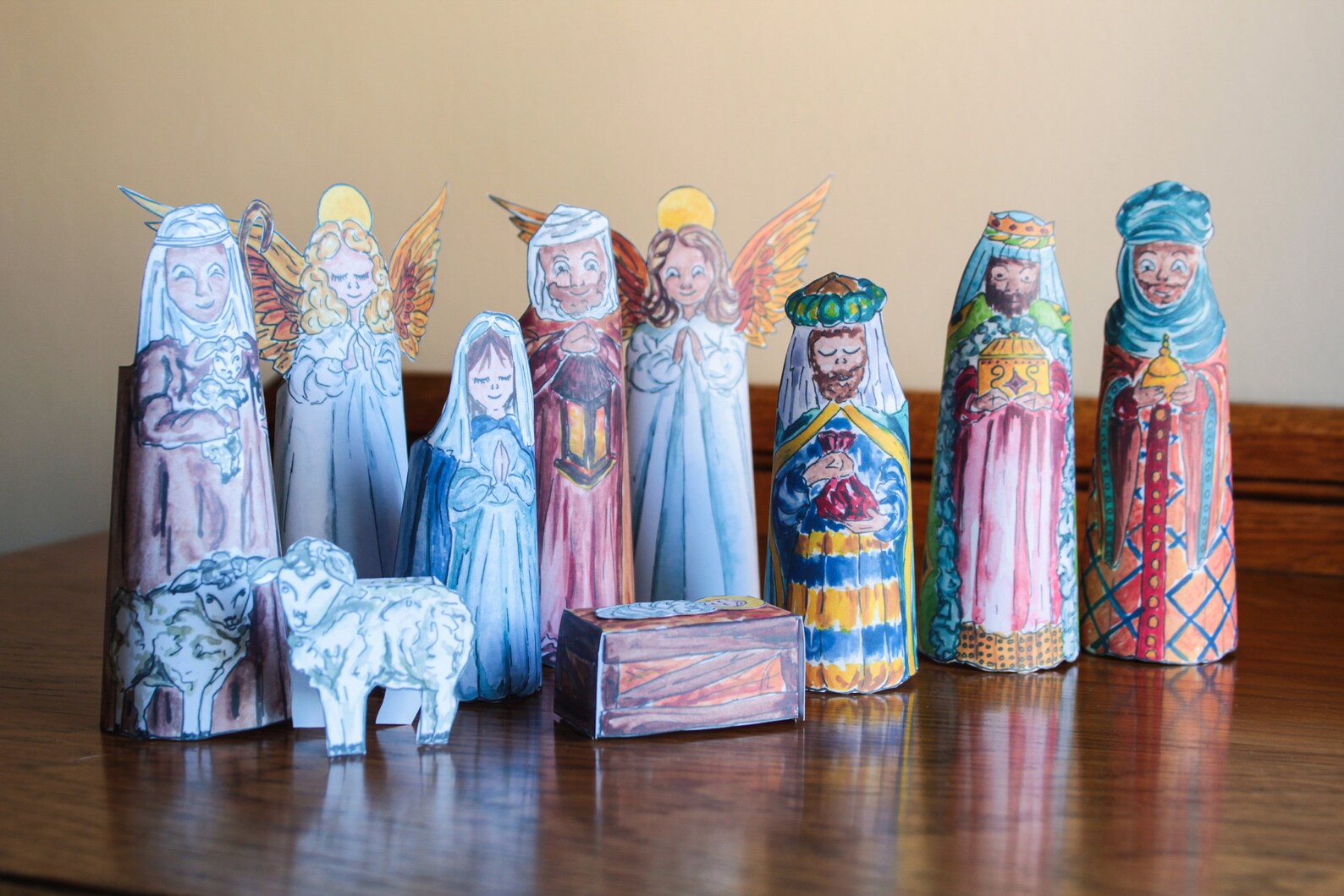 Digital Download Nativity Set, Printable Christmas Decoration, Make It ...