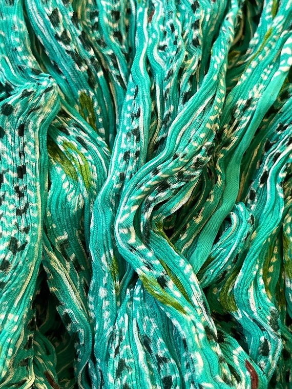 Green Anokhi scarf with prints - image 3