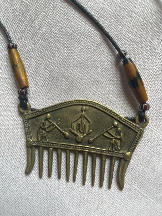 Indian Brass Pendant - image 1